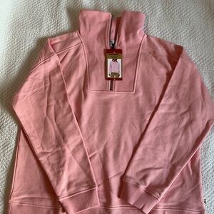 Eddie Bauer Pink Quarter-Zip Pullover